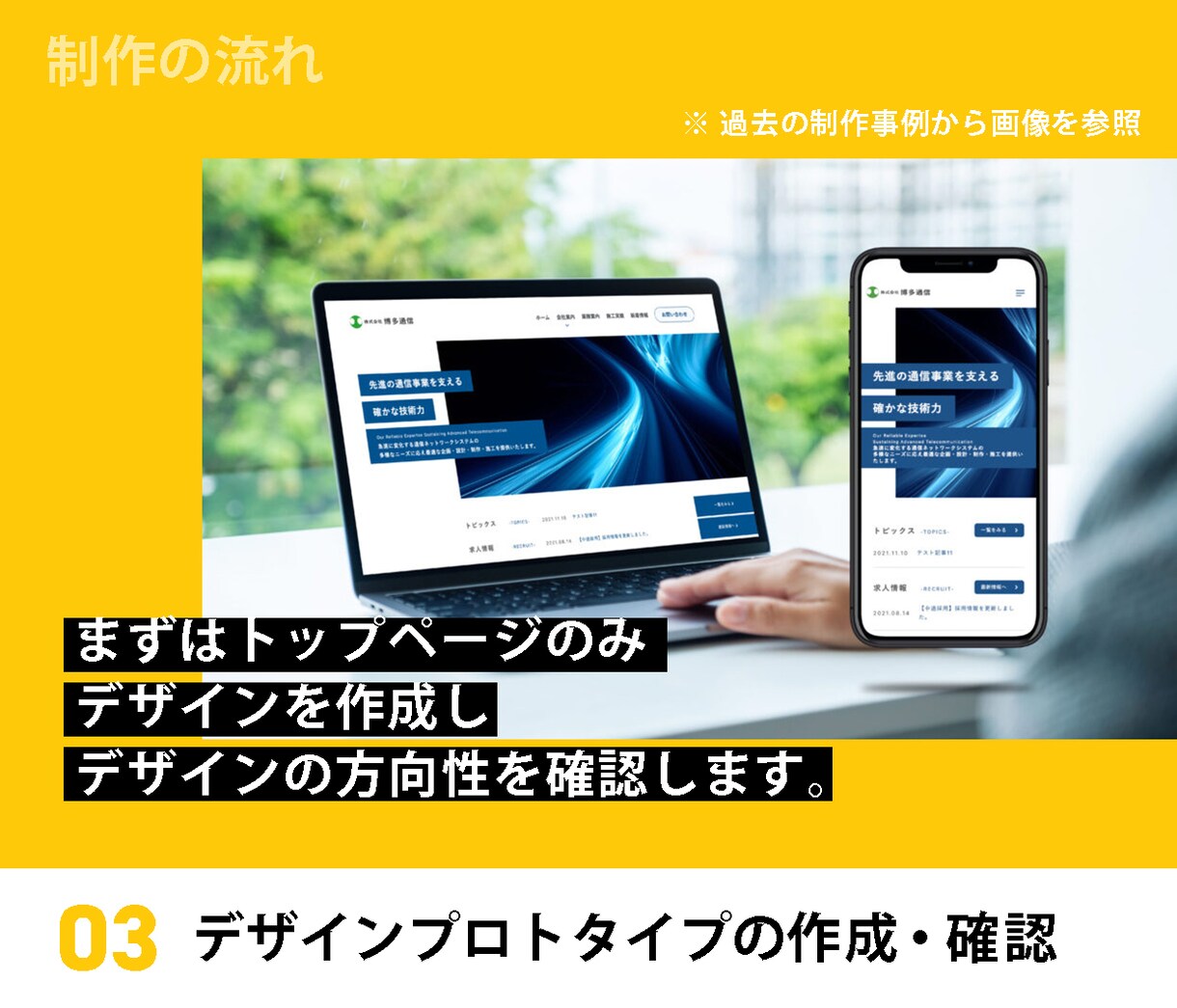 事業内容に合ったフルオーダーのサイトを制作します プロが完全フルカスタムでお客様に合わせたサイトを作成します。 イメージ4