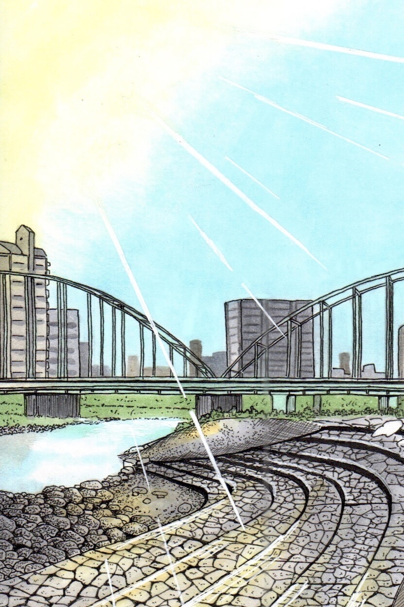 街並みや風景のワンカット背景イラストを制作します 街の一角を切り取った、使いやすい背景イラスト イメージ5