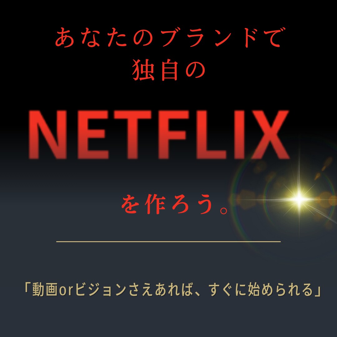 あなたのブランドで独自の”NETFLIX”作ります アイディアさえあれば始められる イメージ5