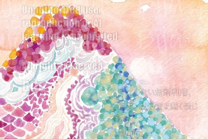 富士山の肉筆原画　お譲りします 依頼の前にお試ししたい…気軽に絵を楽しみたい方にオススメ！ イメージ4