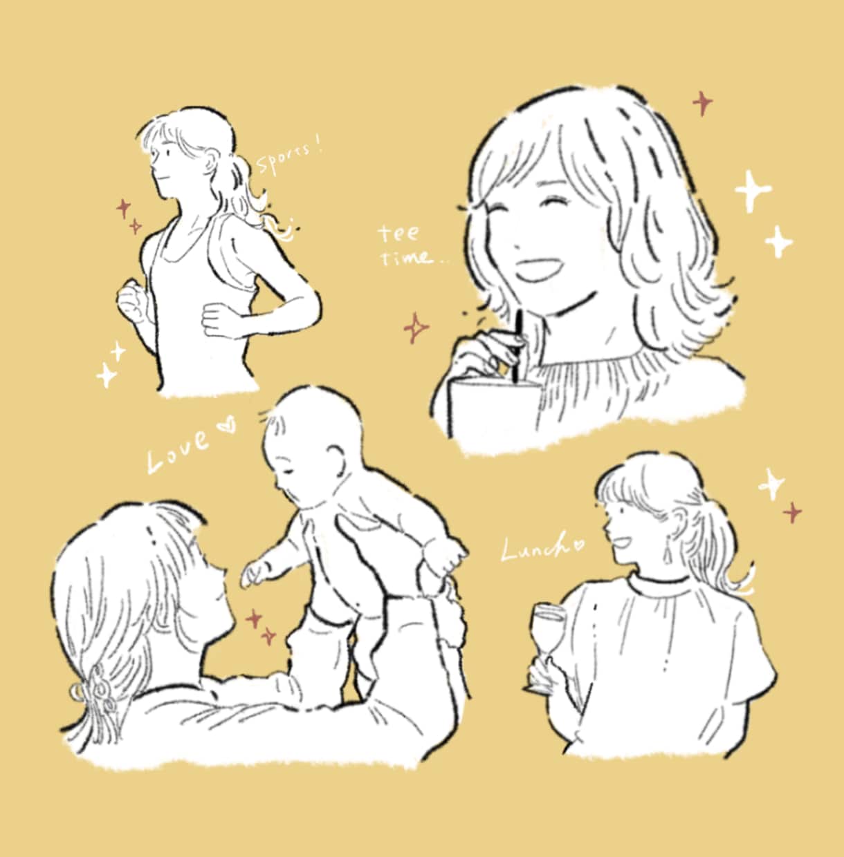 シンプルでオシャレなイラストをお描きします ▷SNSアイコンや名刺・WEBの挿絵等、どんな用途にも対応！ イメージ2