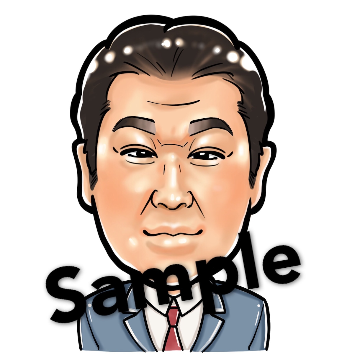 期間限定2,000円〜☆あなたの似顔絵お描きします ☆特徴を捉えて顔を目立たせ、身体はデフォルメ☆ イメージ3