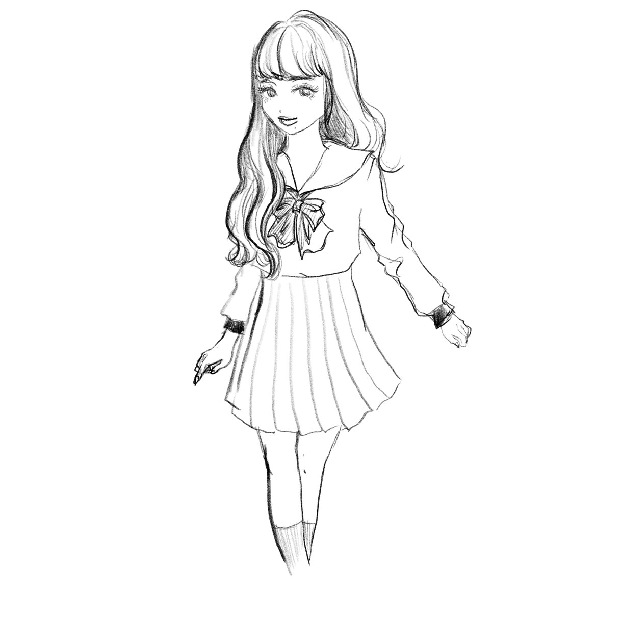 商用利用可！女性人物線画イラスト描きます インスタ・LINE・ブログなどに活用OK! イメージ5