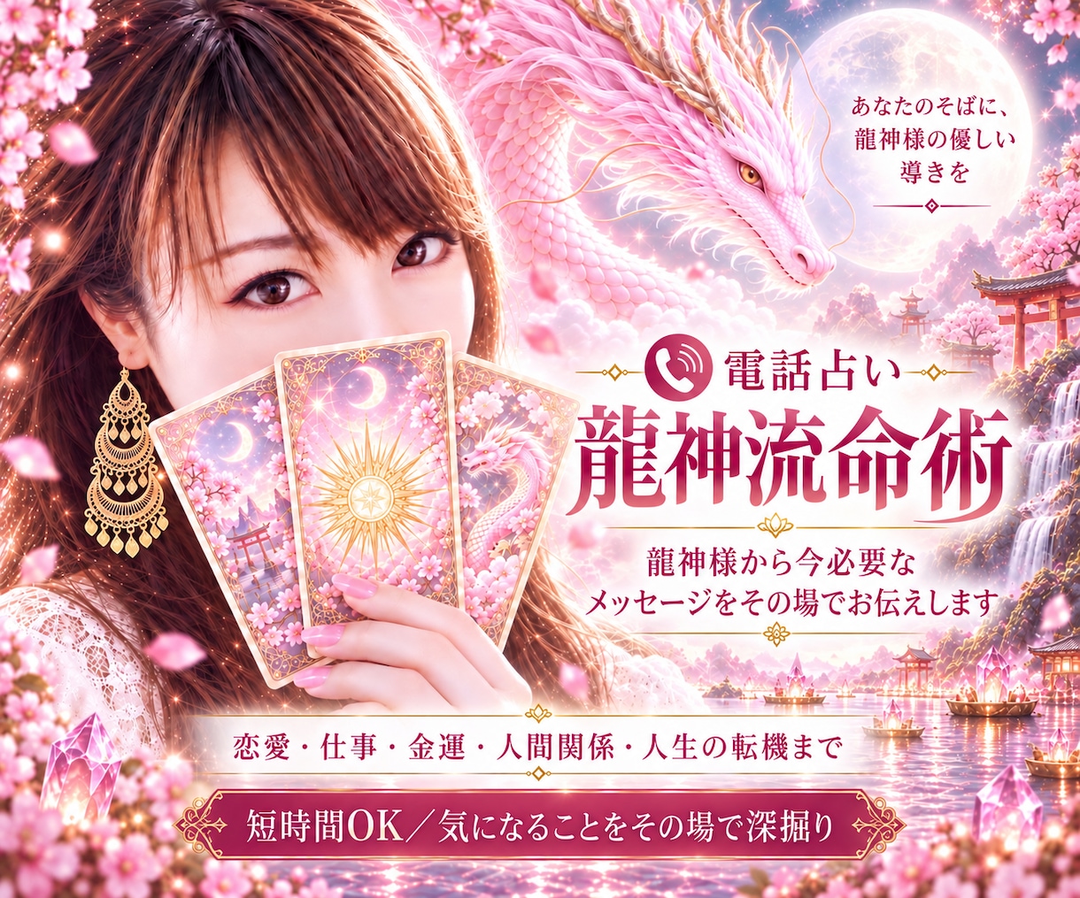 龍神様から今必要なメッセージと未来をお伝えします 7龍×7テーマで恋愛・仕事・人生の流れを読み解きます イメージ1