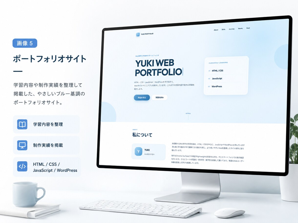個人事業主向け1ページホームページを制作します スマホ対応・お問い合わせ導線・基本SEO込みで制作します イメージ6