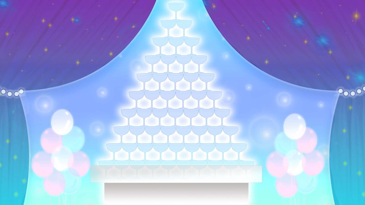 シャンパンタワー装飾デザイン承ります 実務経験を活かして、デザインできます！記念日やお祝いに。 イメージ1