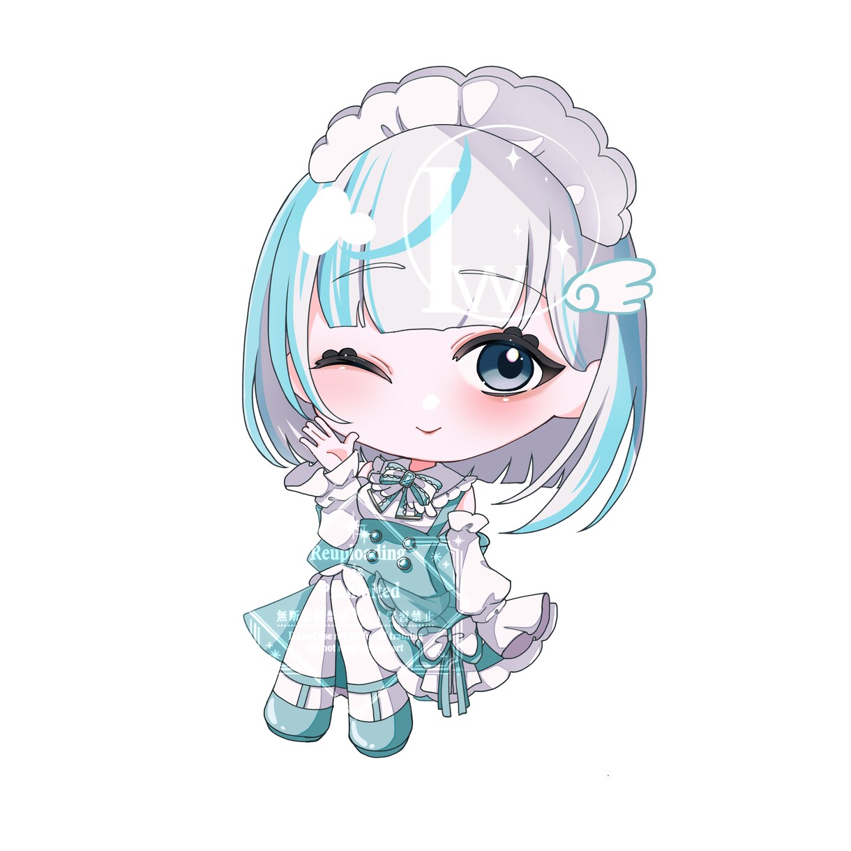 ミニキャラ描きます 小さくても動きのあるポーズと髪でかわいく仕上げます イメージ1