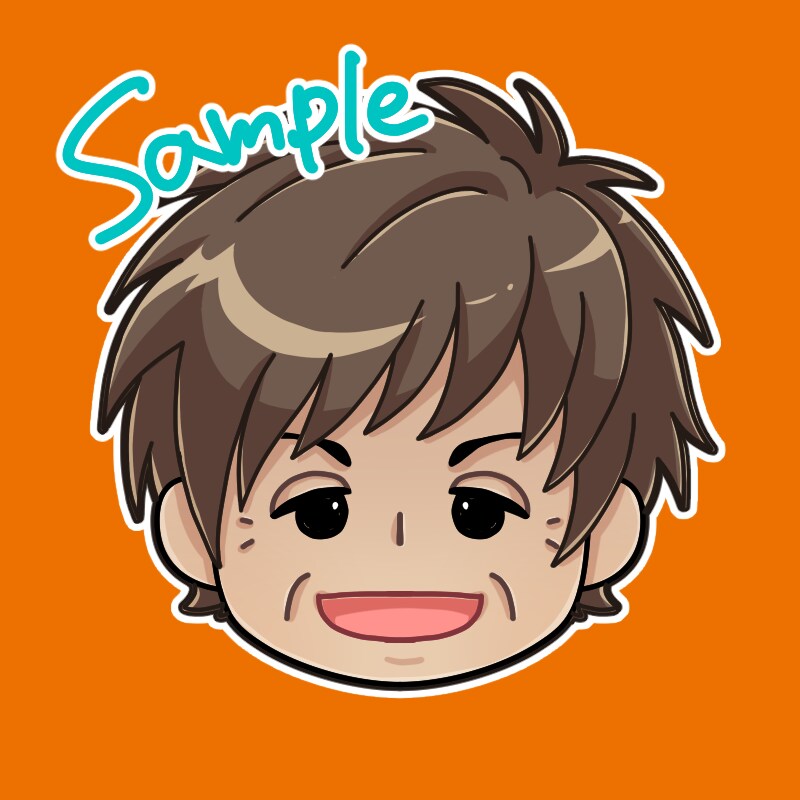 アイコンイラスト作成します 似顔絵風可。SNS、YouTube等のアイコンを作成します イメージ3