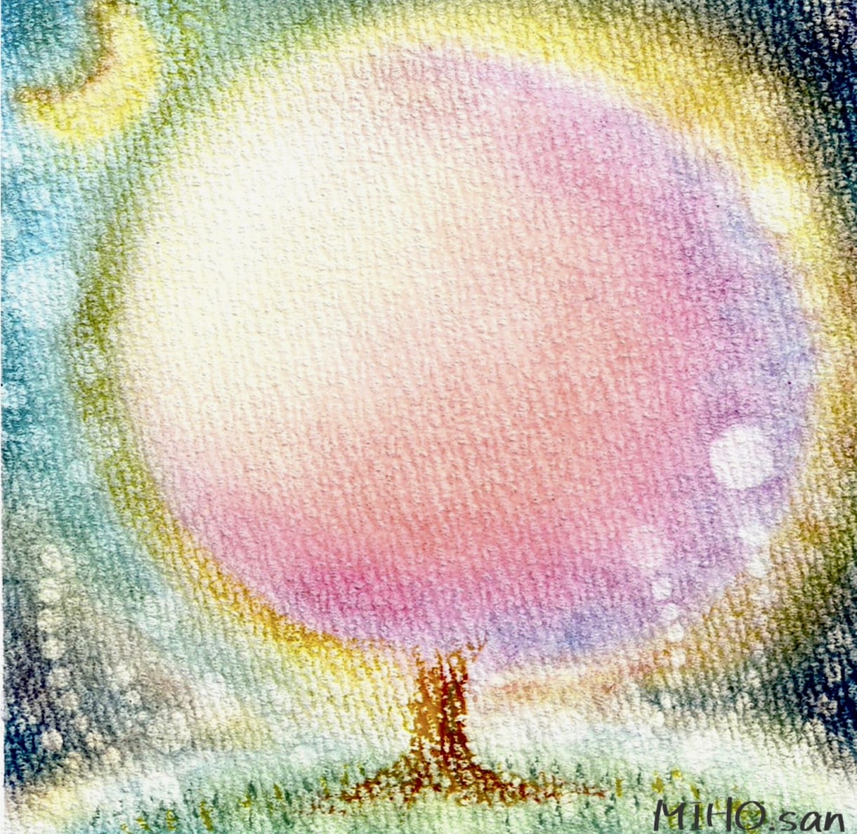 心に寄り添う「癒やしのアート壁紙」を提供ます 個展完売作家が描く、自然と動物の鮮やかな抽象アート イメージ5