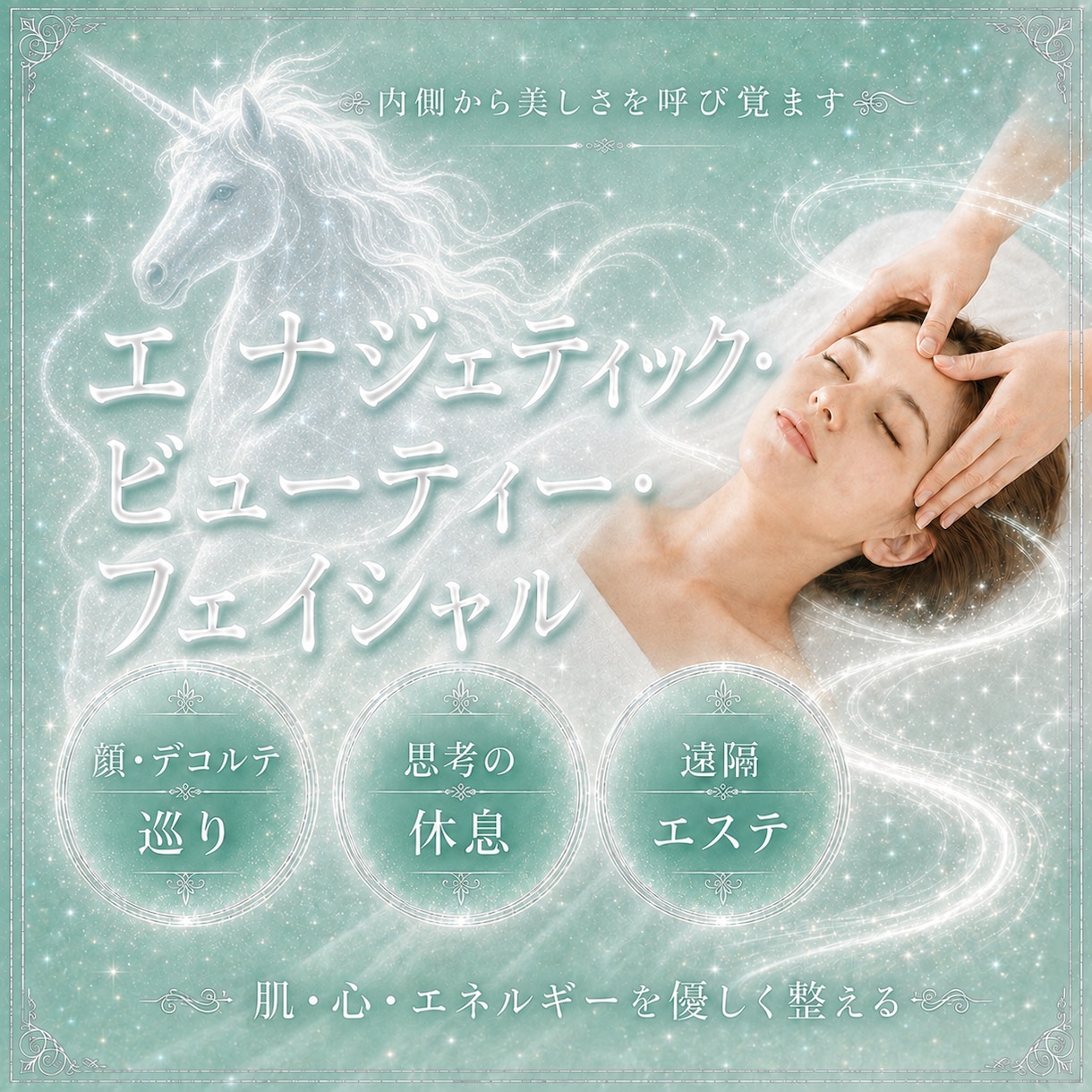 エナジェティック•ビューティー•フェイシャルます ご自宅で遠隔エネルギーフェイシャルエステ イメージ1
