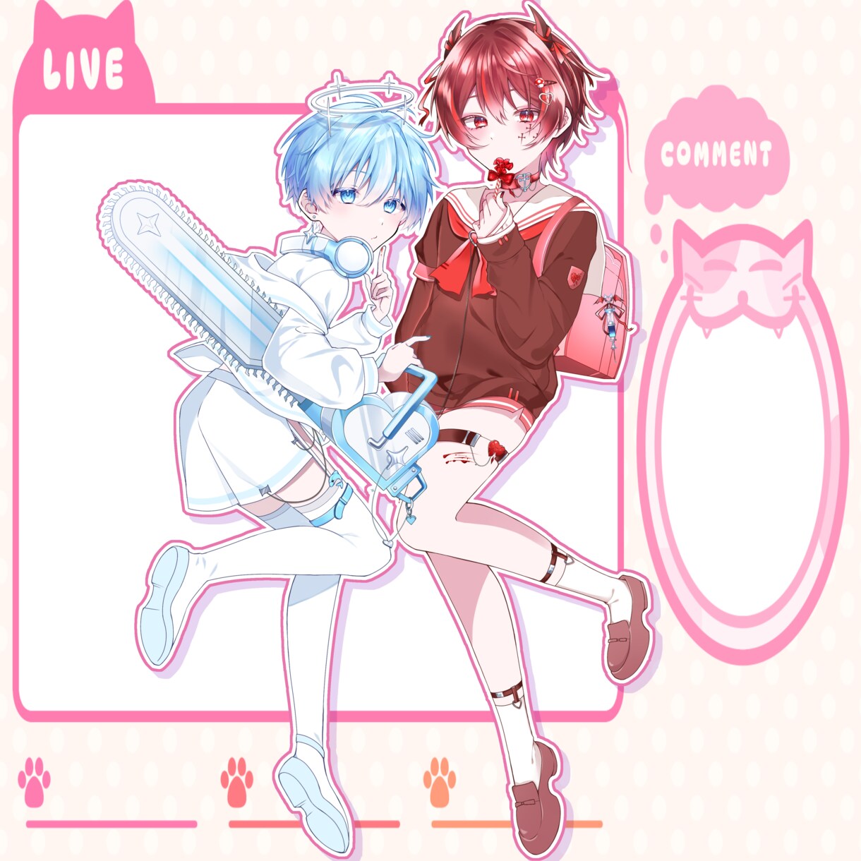 厚塗りもふもふイラスト描けます 絵柄を変えて欲しい場合は言ってください。好きな絵柄で描きます イメージ3