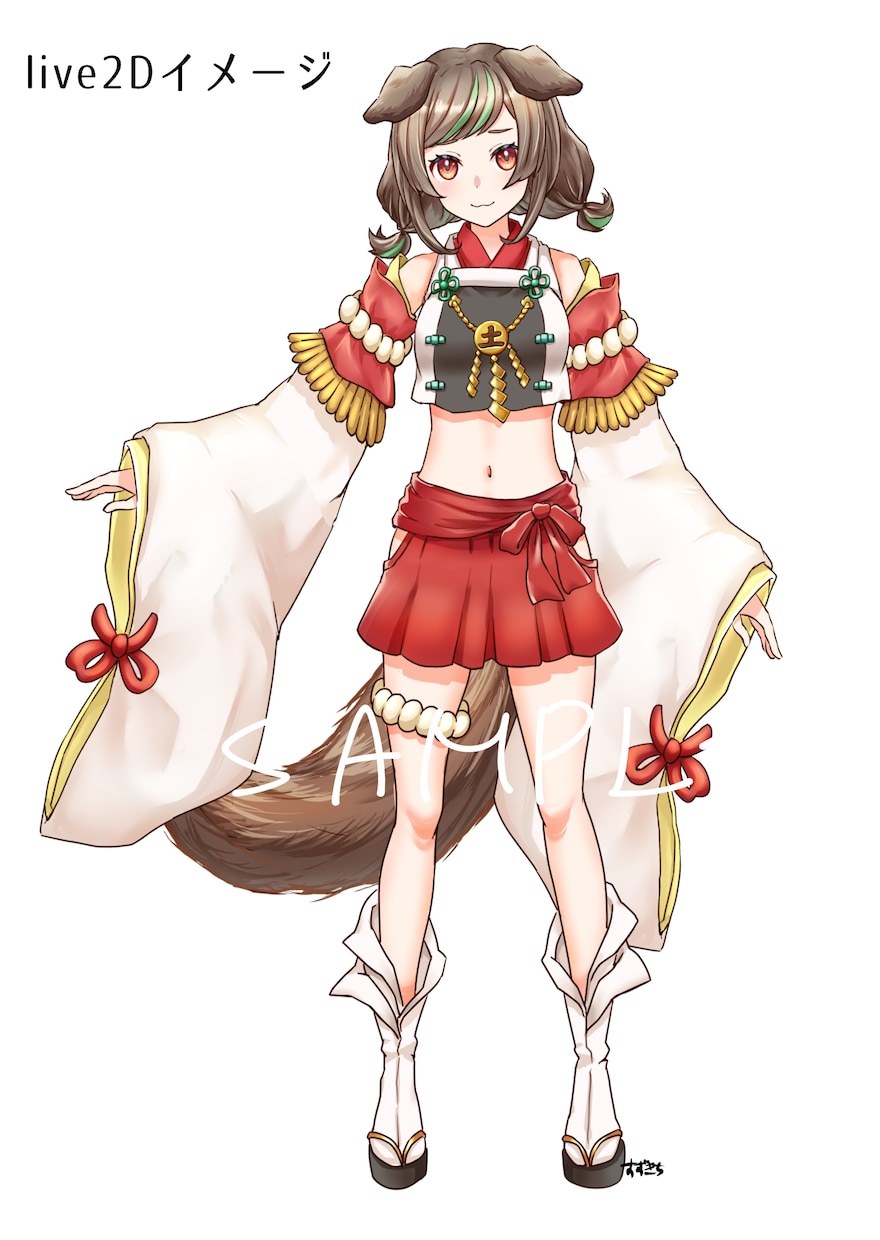 Vtuberキャラデザ＆パーツ分けモデル制作します 唯一無二なキャラクター作成のお手伝いをさせてください イメージ6
