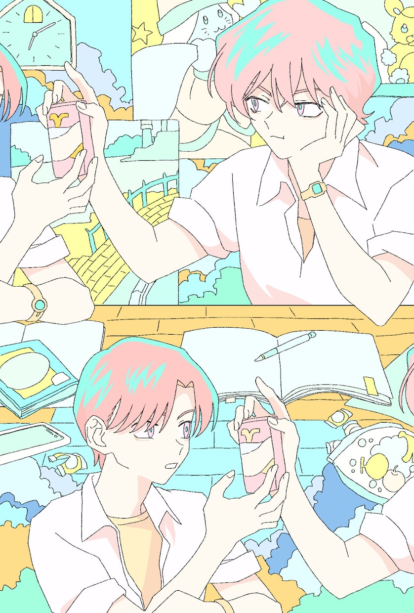 イラスト（一枚絵）作成します 平面構成的・デザイン的なイラストを作成します。 イメージ1