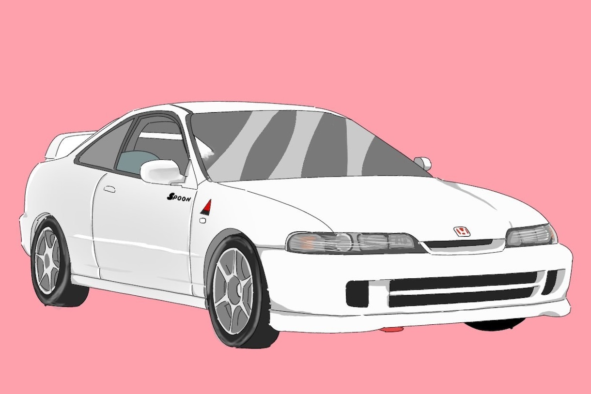 写真トレスにて車のイラスト書きます スポーツカー、乗用車まで大歓迎です イメージ2