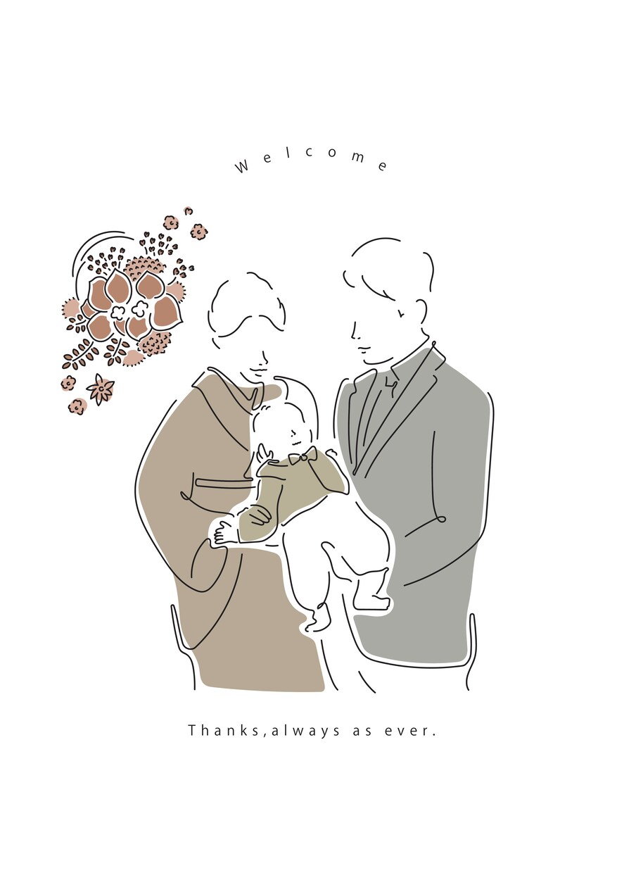 シンプル×ニュアンスイラスト＊描きます ウェルカムボード“結婚式/お祝い/プレゼント/記念に♪“ イメージ2