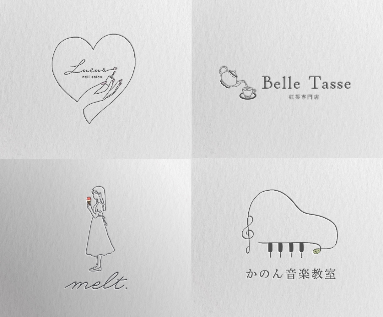 シンプルかわいい手書きロゴイラストを制作します 【５名様限定価格】パン屋さんお菓子屋さんのショップカード等に イメージ1