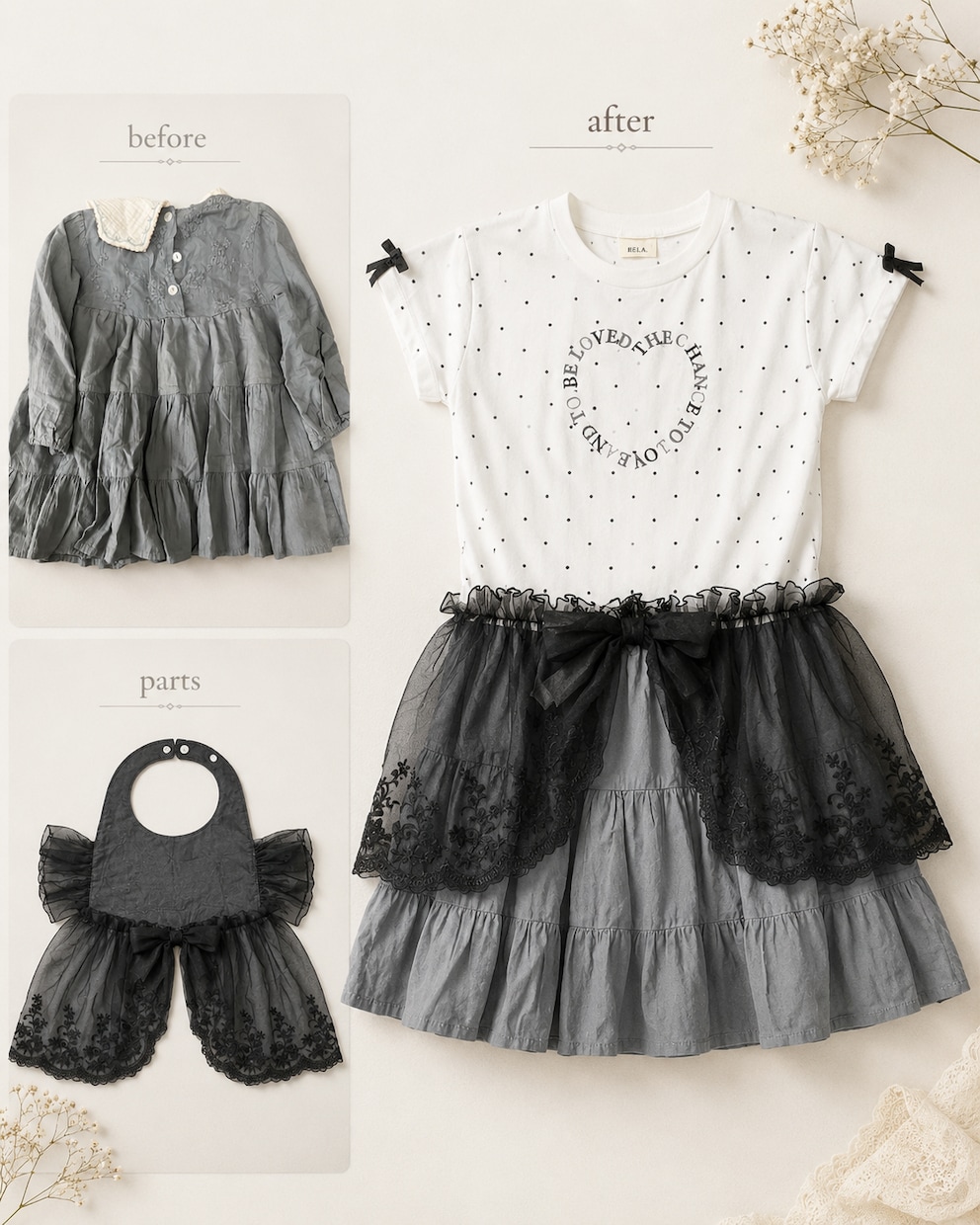 ベビー服リメイクします 思い出のベビー服を可愛い小物にリメイクします イメージ8