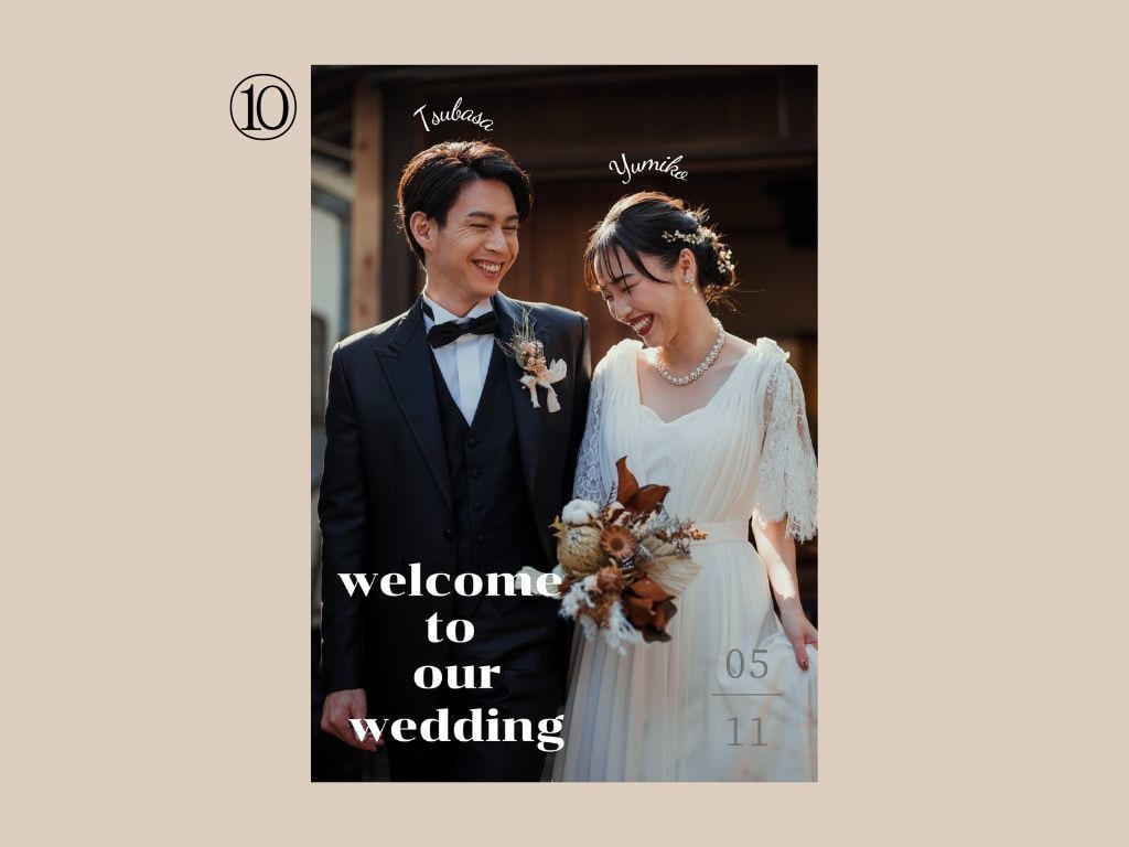 上品でおしゃれな結婚式ウェルカムボード作成します ✳︎パネル納品でそのまま飾れる！丁寧！迅速対応！ イメージ10