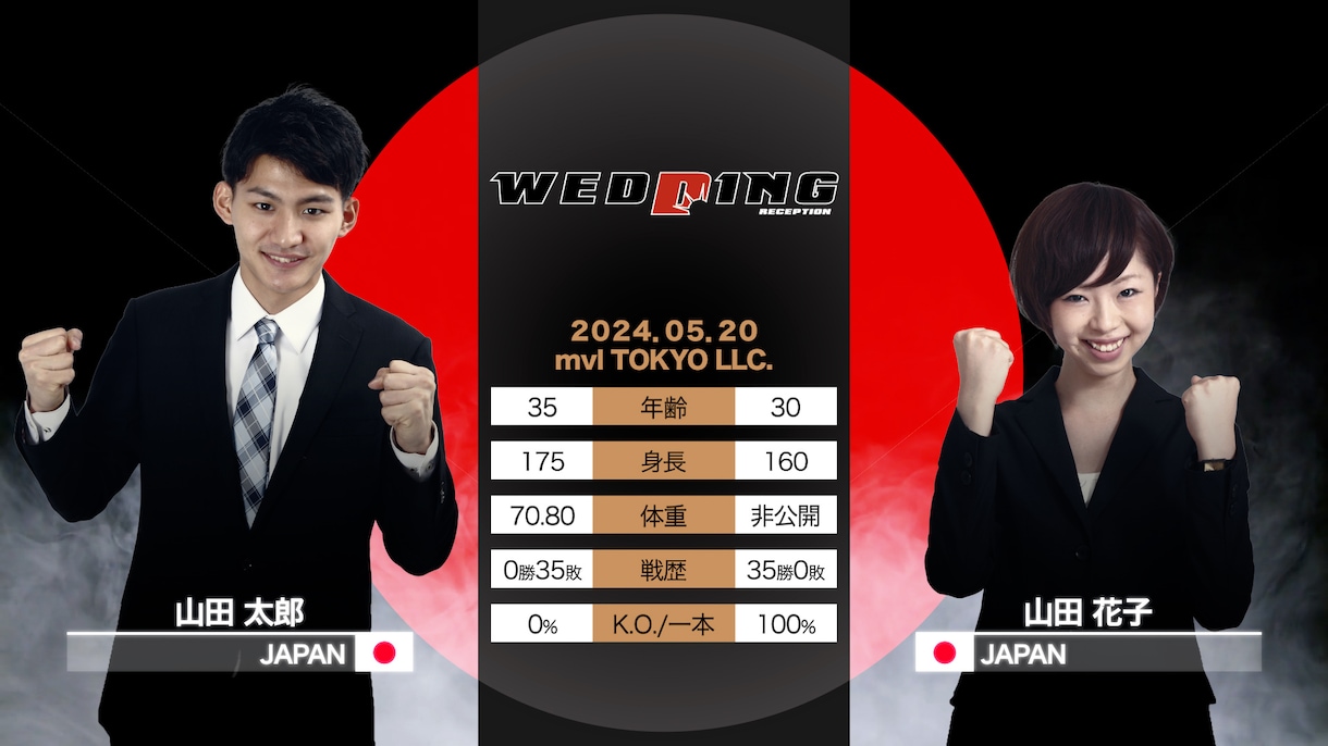 RIZIN風OP対戦カード等アニメーション制作ます RIZIN風オープニングムービーの自主制作を考えてる方必見！ イメージ4