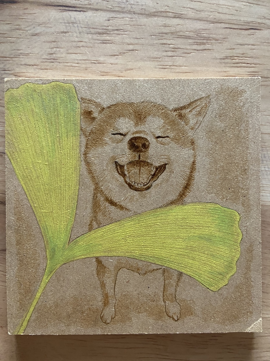ウッドバーニングでペット似顔絵を描きます 板に焼き付けたイラストを大切な記念にどうぞ！ イメージ7