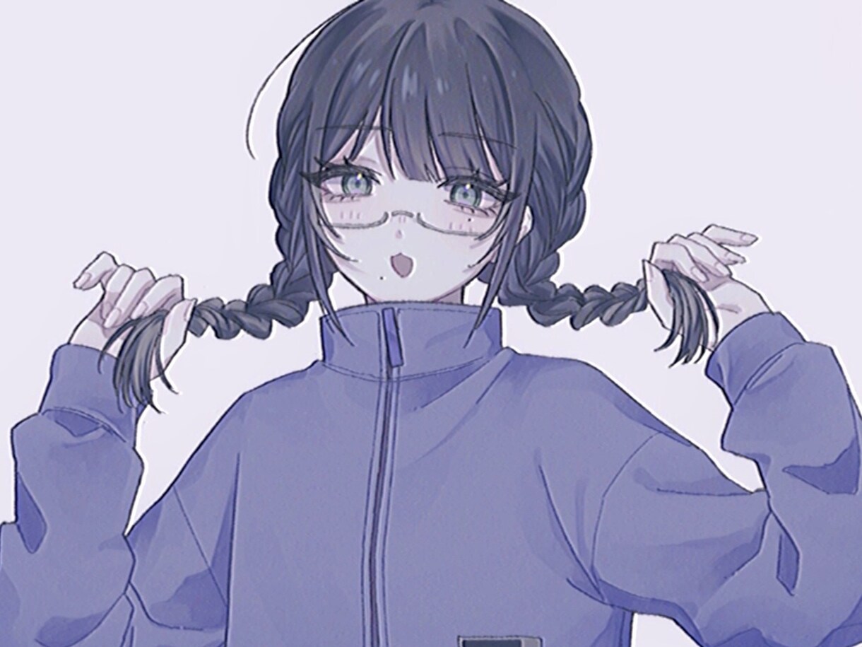 アイコン、立ち絵など可愛い人物イラスト描きます 寒色系、明度低めのイラストが好きな方へ イメージ4