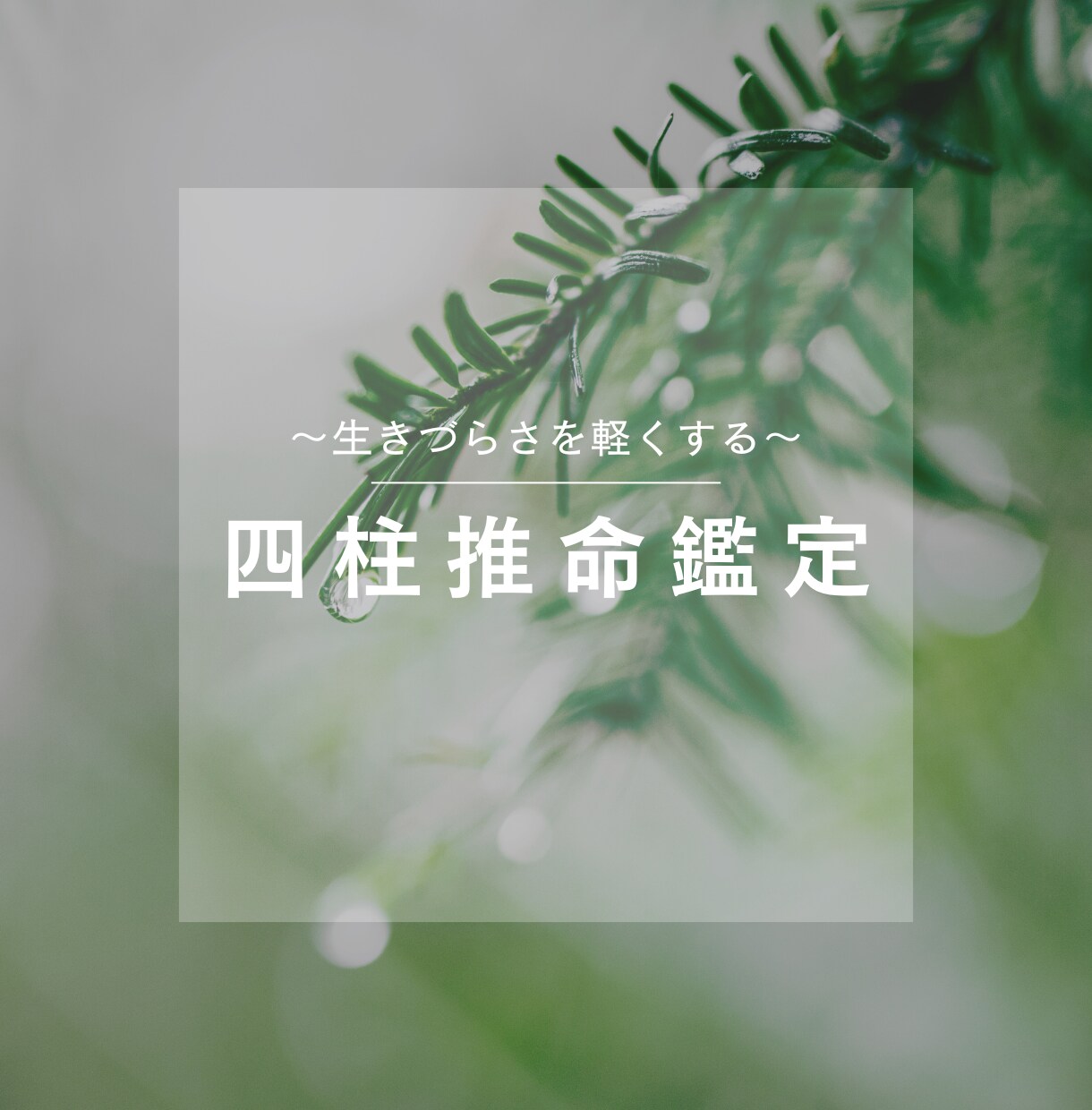 生きやすくなるヒントをお伝えします 迷いや不安の正体を四柱推命鑑定で紐解きます イメージ3