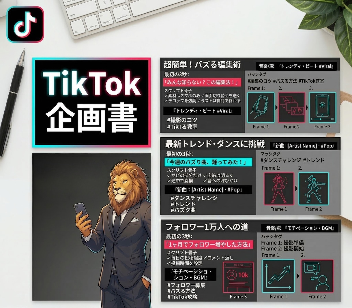 中小企業のTikTokを１ヶ月運用代行します フォロワー5万人達成チームがあなたのTikTokを丸っと運用 イメージ2
