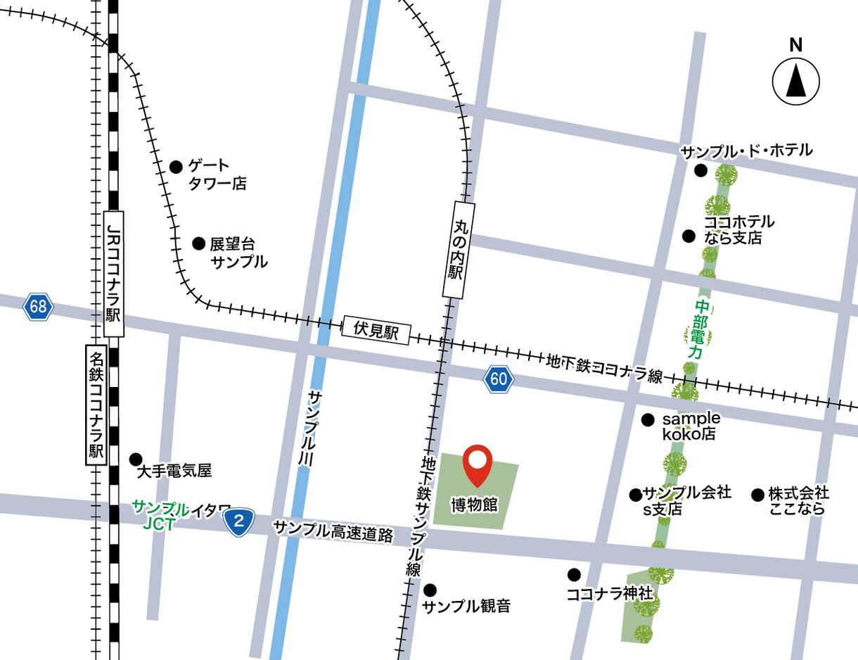 様々な用途に使える地図を作成します スクリーンショットを送るだけ！注文簡単！ イメージ7