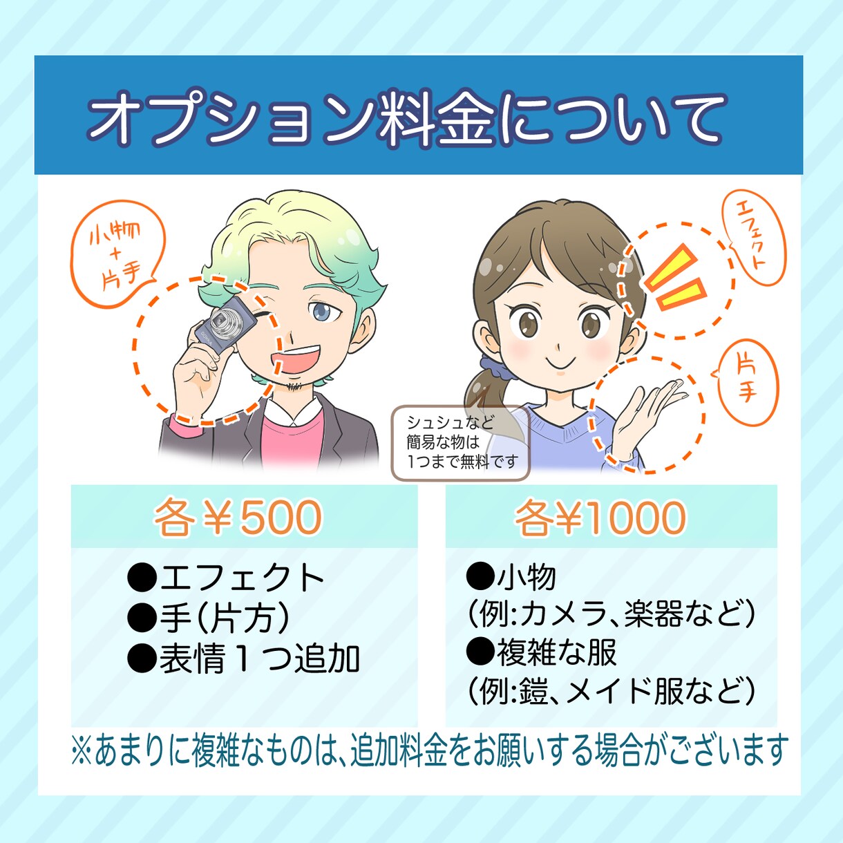 アイコン用のアニメタッチイラスト作成します シンプル明るいアニメタッチのSNSアイコンイラスト作成します イメージ3