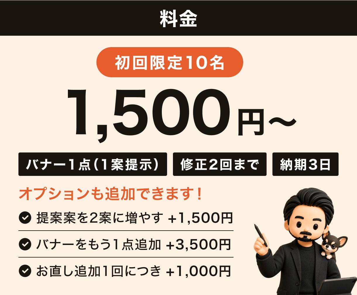 AIと人の目で広告バナー制作しますます AIと人の目で仕上げる、成果につながるバナー制作 イメージ4
