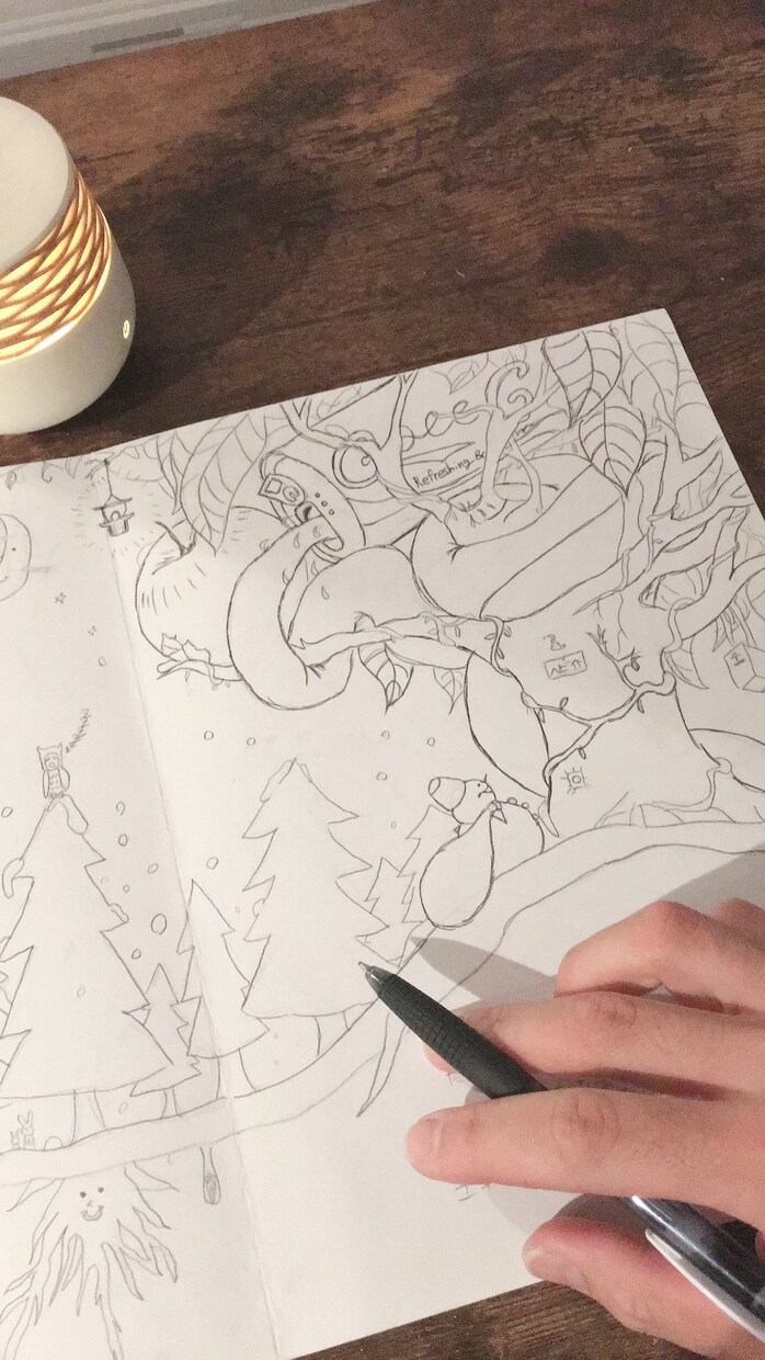 クリスマスの暖かいイラストやロゴや絵を描きます クリスマスのイラストやロゴ作成できます。絵本でも可。 イメージ5