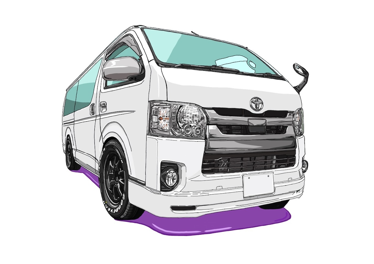 お車のイラストを作成いたします ちょいデフォルメ、ちょいリアル イメージ2