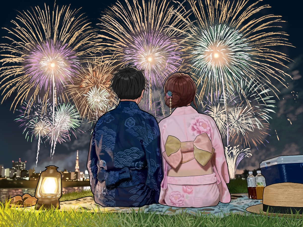 物語性のある背景付きイラストを制作します 丁寧なヒアリングで理想を形にします！ イメージ6