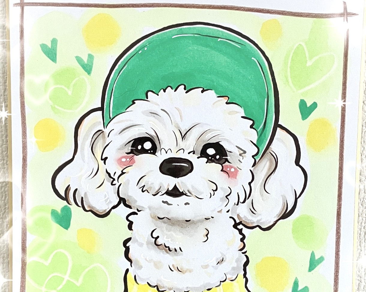 手描きで温かいペット似顔絵をお描きします 見るたびに笑顔になれる犬似顔絵、猫似顔絵 イメージ1