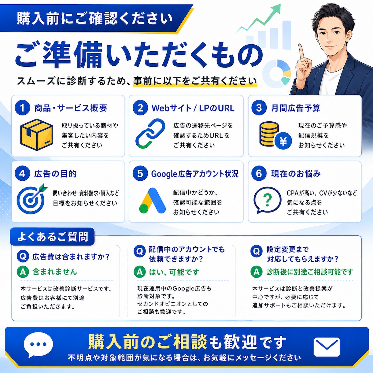 現役代理店がGoogle広告を改善診断します キーワード・広告文・CV計測まで実務目線で確認します イメージ4