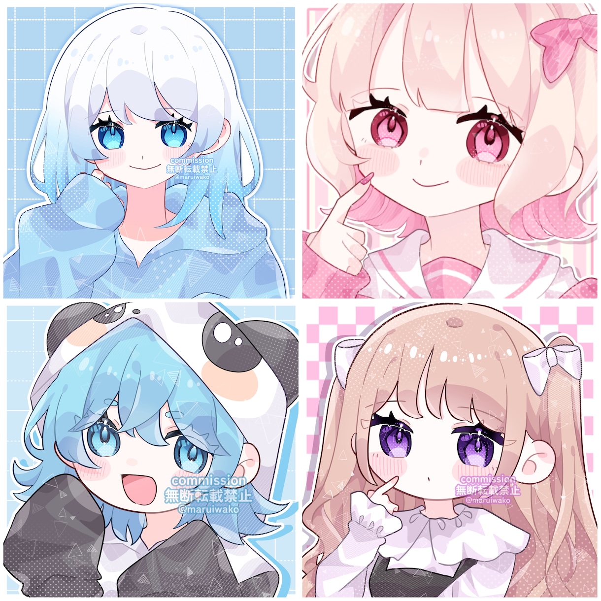 キラキラ可愛いイラスト制作します 1枚絵、アイコン、立ち絵、グッズ用イラストなど イメージ6