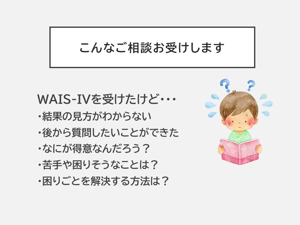 心理士がWAIS-Ⅳの結果を分かりやすく解説します 【実施歴100件以上】現役で検査に携わる心理士です イメージ2