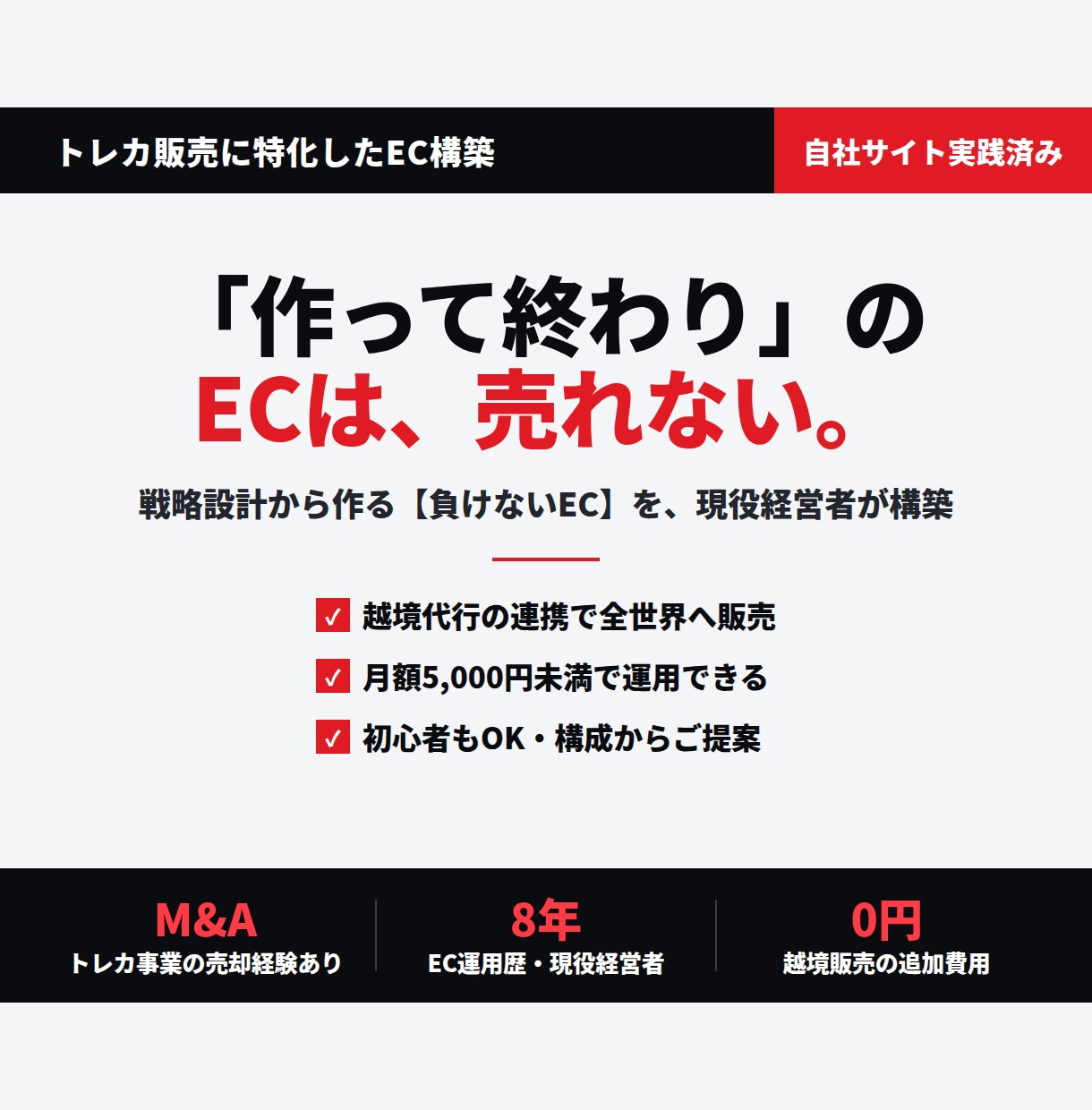 トレカEC特化・越境対応したECサイトを制作します 現役トレカ経営者が月額5,000円未満で本格トレカECを構築 イメージ1