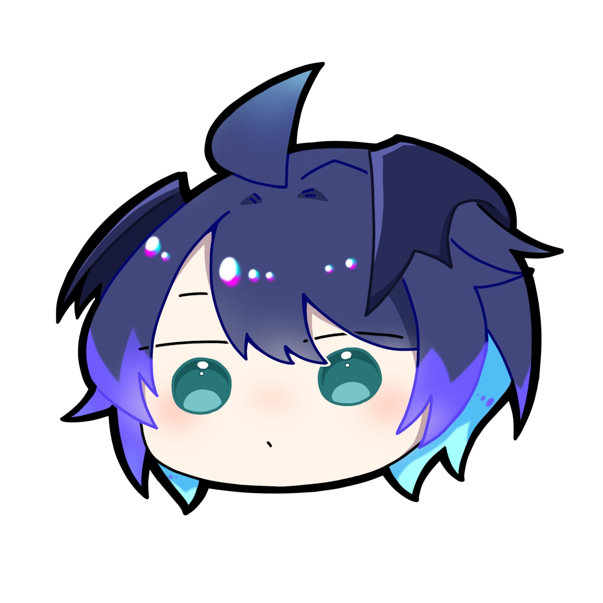 デフォルメキャラのアイコン描きます 1：1のサイズ比でアイコンを描きます イメージ1