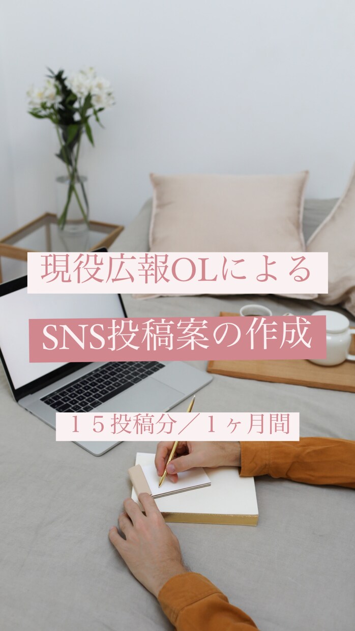 現役広報がSNS案を月15個作成します SNS歴10年目｜テキスト作成＋簡単な写真編集 イメージ1