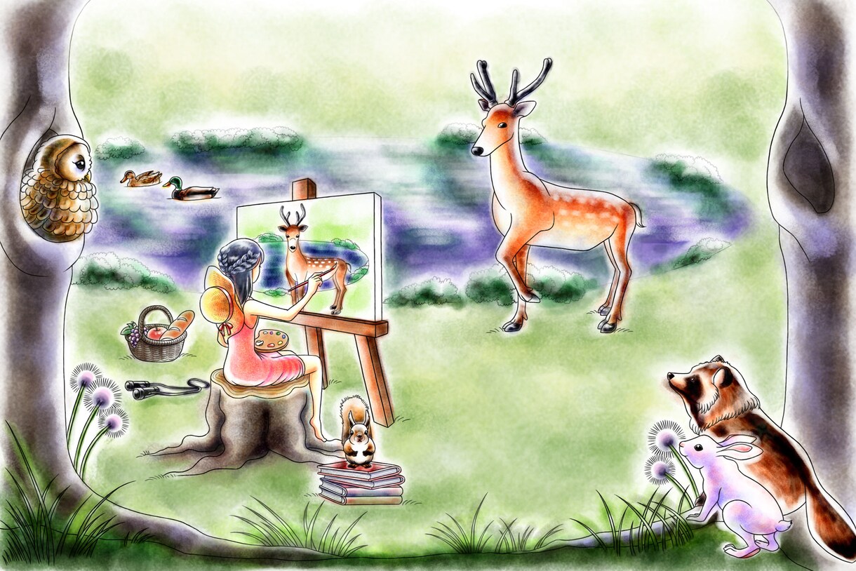 聖書・教会・お葬式・素材などのイラストを描きます 落ち着いた色合い、美しい、可愛い絵を表現致します。 イメージ4