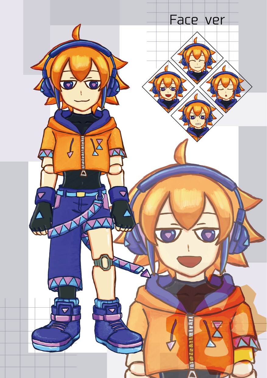 立ち絵イラスト　IRIAMも対応します レトロでポップなデザインが得意です。 イメージ2