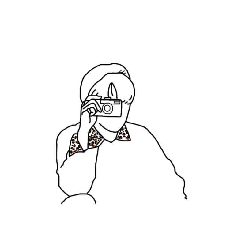 SNS用アイコン描いてます 写真をもとにイラストをかいていきます イメージ5