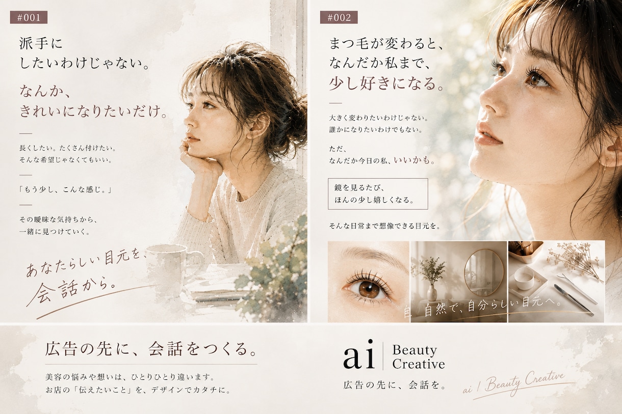 美容室向けSNS広告を制作します 美容師の現場目線で伝わるデザインを制作 イメージ6