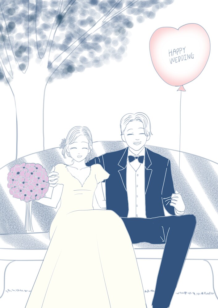 ウェルカムボード・ウェディング♡♡♡描きます ウェルカムボードや挿絵などウェディングイラストをお描きます★ イメージ5