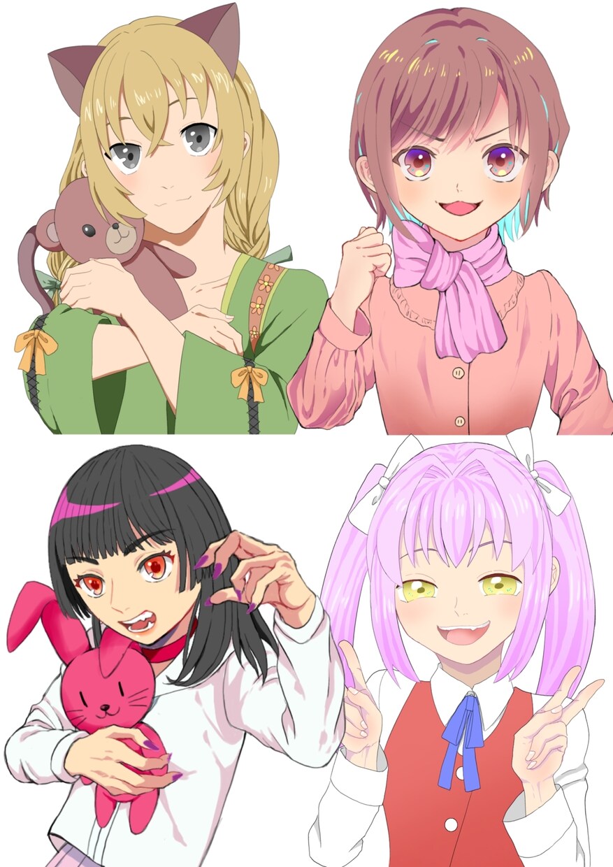 オリジナル立ち絵イラスト描きます 様々な作風でかわいい、かっこいい立ち絵を作成いたします！ イメージ9