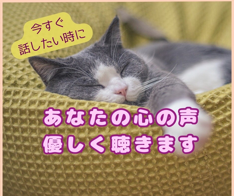 本当は言葉にしたかった気持ち、丁寧にお聴きします HSP気質だから理解できます。あなたの敏感な気持ちを聴かせて イメージ1