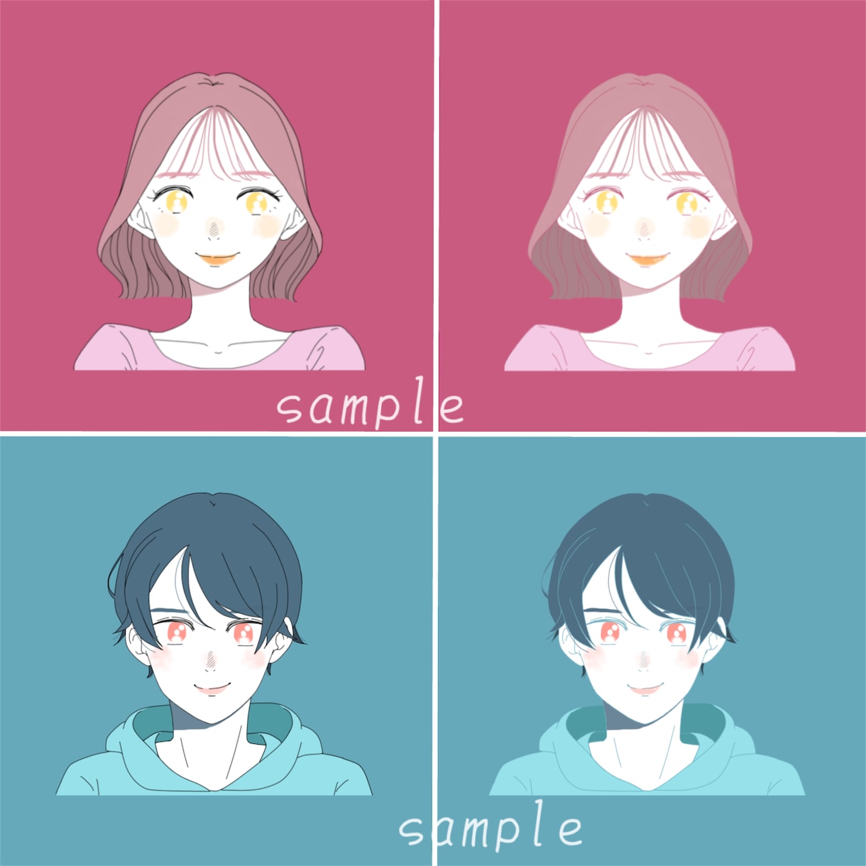 オシャレなカラーのアイコンやイラスト描きます 商用◎2〜3色でオシャレにキレイ&カッコ良く仕上げます！ イメージ3