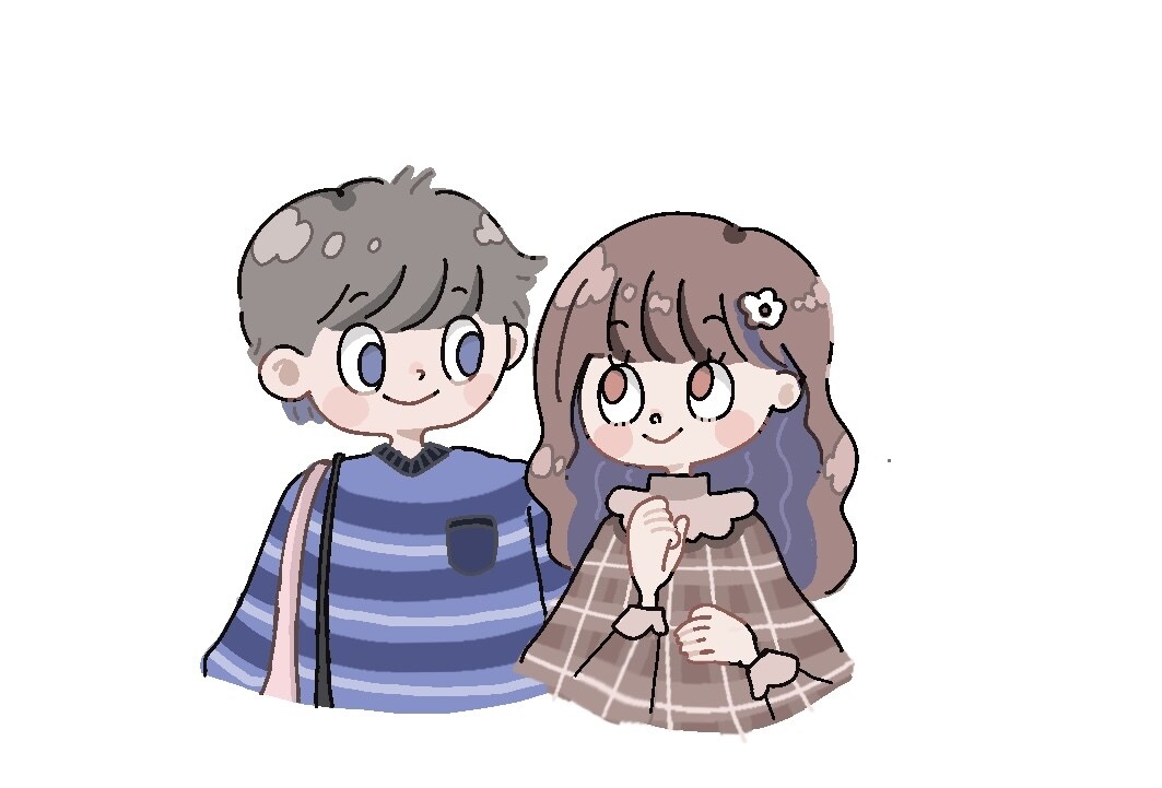 ポップでゆるくてかわいいアイコン描きます 似顔絵、プレゼント、結婚式ペーパーアイテムなどにも！ イメージ1