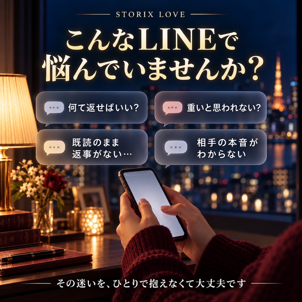 男性目線で恋のLINE返信を一緒に考えます 相手の言葉を読み解き、心に届く返信文を3案お届けします イメージ2